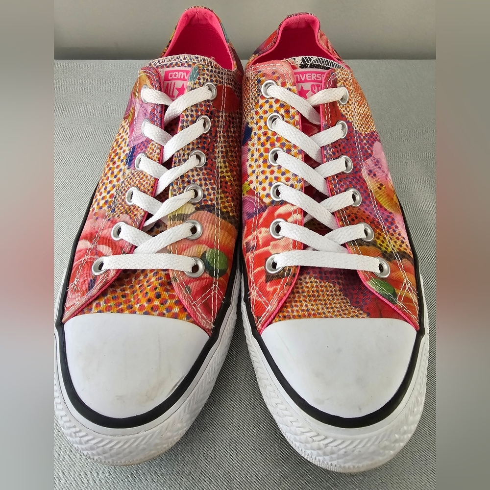 CONVERSE All Star OX Womens Digital Floral Sneakers, Shoes - Picture 5 of 9